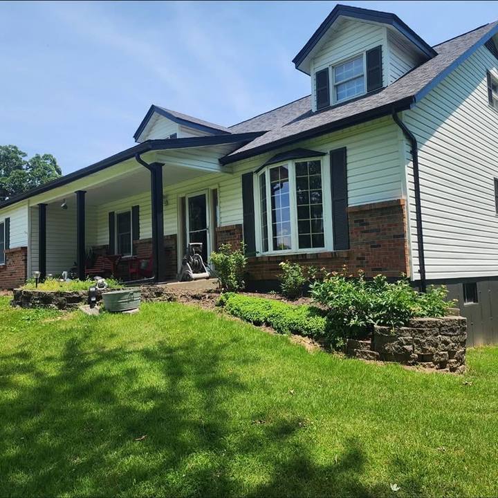 Front yard before landscaping